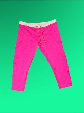 Women’s  Hot Pink Drawstring Capris